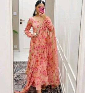 Floral Anarkali Kurta Set