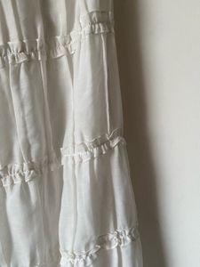Ruffle White FULL LENGTH SKIRT