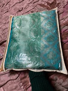New Silk Saree With Unstich Blouse