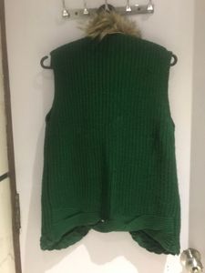 MADAME Fur Neck Woollen Jacket