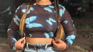 Butterfly Printed Crop Top 🦋