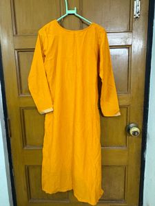 Elegant Yellow Embroidered Kurta