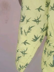 Yellow Print Top with Black Tank