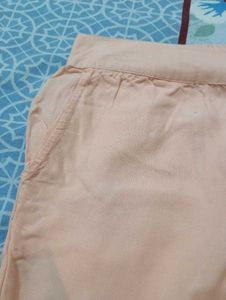 Peach Woman Pants