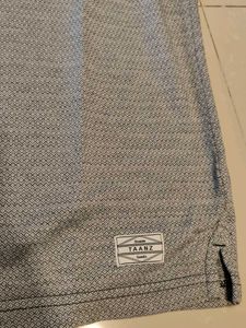 Grey Tshirt With White Collar
