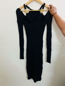 Versace Ribbed Bodycon Dress