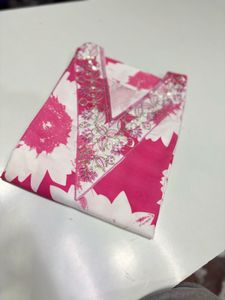 Pink & White Floral Kurta