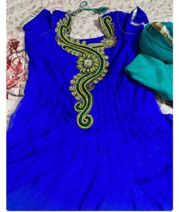 Anarkali Elegant Party Suit Set 3 Peice