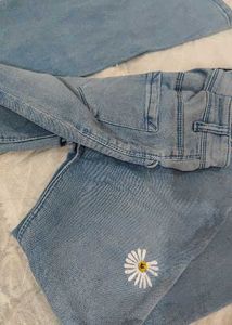Light Blue Denim Bootcut Jeans for Women🌸