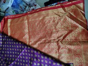 Elegant Purple silk saree