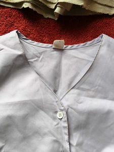 Elegant Button-Down V neck crop shirt ❤️
