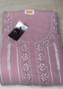 Embroidered Pink Suit