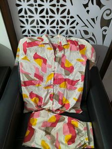 Floral Print Night Suit