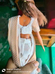 Kerla Style Half Saree For Barbie Doll 🤍