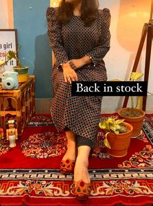 Elegant Block Print Kurta Dress