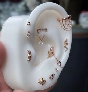 Rose Gold Ear Piercing Collection