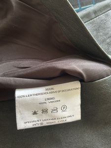 Vintage Leather Pencil Skirt