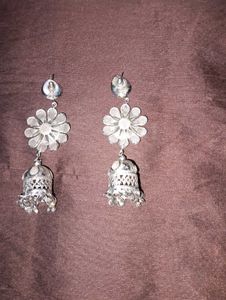 Silver Tone Drop Earrings