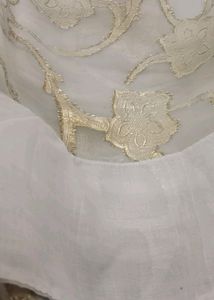 Pretty Golden Jari Work  Saree