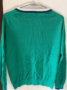 Green Cardigan Sweater