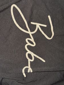 Black &#39;Babe&#39; Graphic Top