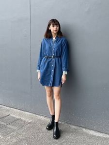 UNIQLO Denim Shirt Dress with pockets