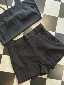 H&amp;M Black High-Waisted Shorts