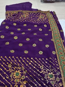 Elegant Purple Saree