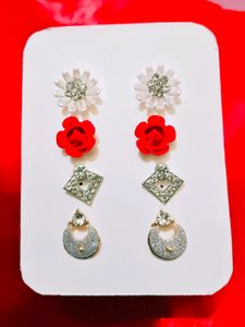 Daily Office Earrings And Studds Combo Car