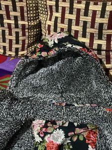 Flower Print Winter Jacket