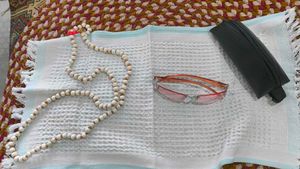 Combo Of Beaded Chain & Sunglasses