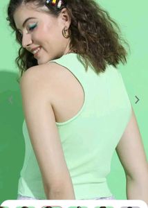 Neon Green Ribbed Two-Piece Set