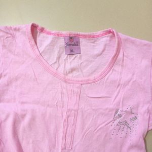 Baby Pink T-Shirt for Girls