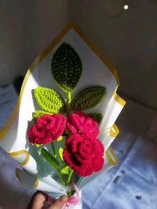 Crochet Rose Bouquet