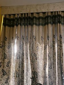 Jute Curtains Set Of 2 Seven Feet