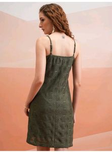 With Tag Green Mini Dress