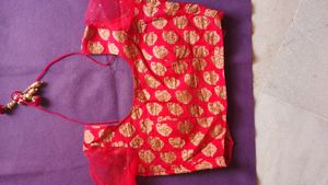 Red &amp; Cream Lehenga