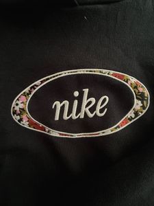Nike embroided Floral Logo Hoodie