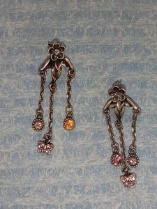 Flower Metal Chain Necklace &amp; Earring Set