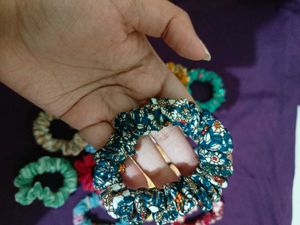 17 Printed Skinny Scrunchies Combo