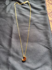 Gold Crescent Moon Necklace