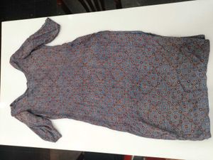 Floral Print Dress Churidar Combo Of 2