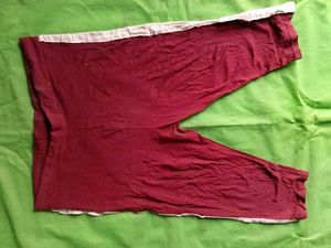 Burgundy Track Pants