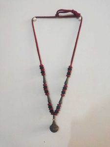 Antique Silver Thread Necklace