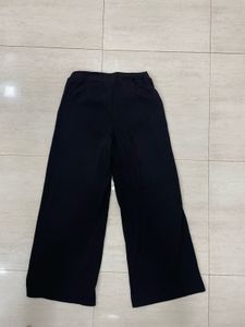 🔥Black Ribbed Wide-Leg Palazzo Pants🔥