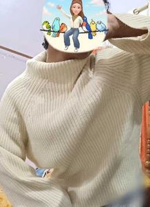Cream Turtleneck Knit Sweater🩷🫂🌸💕❤️🧡
