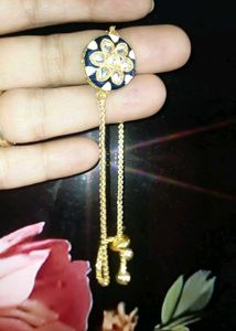 Elegant Kundan Bracelet Rakhi