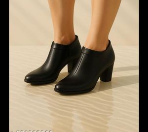 Black Heeled Ankle Boots
