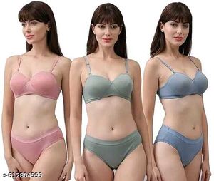 Bra &amp; Panty Set | Women Half Padded Lingerie sets