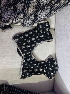 Mulmul Black lehanga